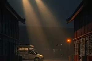 《春分之后》樱花树下双人背影横版剧照